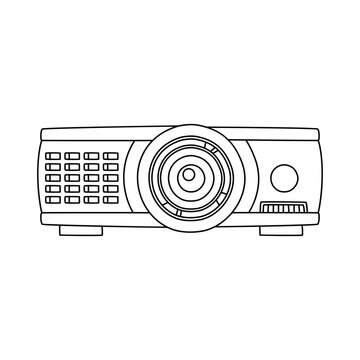 recommend clip art: projector line vector doodle simple icon design
