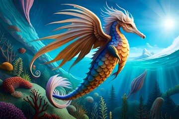 dragon in water