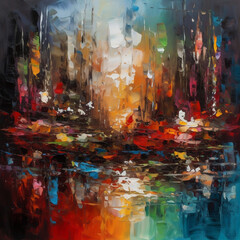 Abstract painting, illustration,