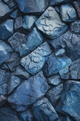Cerulean Blue Stones Closeup - AI Generated
