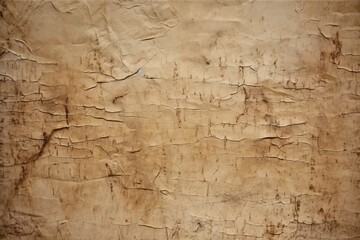 Texture of old paper covered with brown stucco