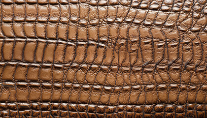 crocodile texture - design leather brown closeup details