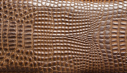 crocodile texture - design leather brown closeup details