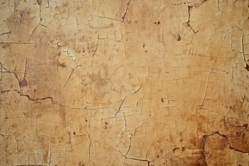 Texture of old paper covered with brown stucco