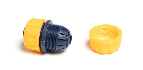 Plastic pipe connector, coupling connector for pipes, without soldering