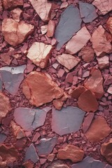 Rosy Rocks Closeup - AI Generated