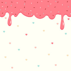 Sweet dessert background 