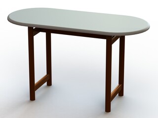 Oval Dining Table 3D model