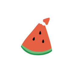 Cute hand-drawing watermelon slices 