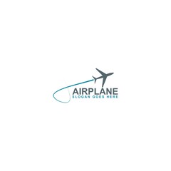 Fototapeta na wymiar Airplane Logo designs template isolated on white background