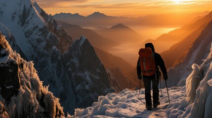 Adrenaline-pumping ice climbing , winter sport