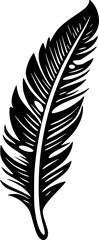 Fototapeta premium Feather - Minimalist and Flat Logo - Vector illustration