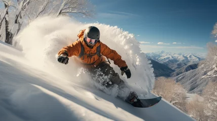 Tuinposter sport extreme winter jet ski © Daunhijauxx