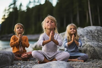 Playful yoga poses for kids 