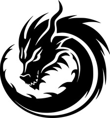 Obraz premium Dragon - High Quality Vector Logo - Vector illustration ideal for T-shirt graphic