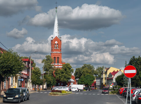 Summer cityscape of Czempiń, Kościan, Wielkopolska, Poland