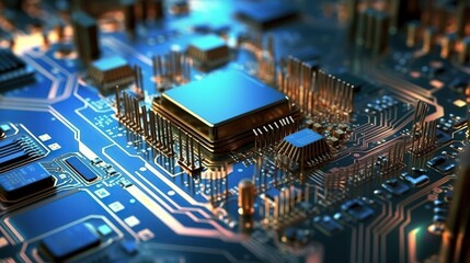 Circuit board background electronic circuit board technology generate ai