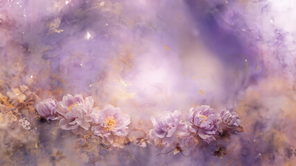 Fototapeta na wymiar Lavendel mit schönen Hintergrund Farben lila für Muttertag und Valentdienstag für Poster und Drucksachen Nahaufnahme, ai generativ
