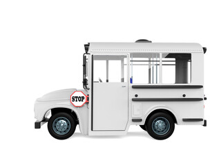 cartoon school bus is parked