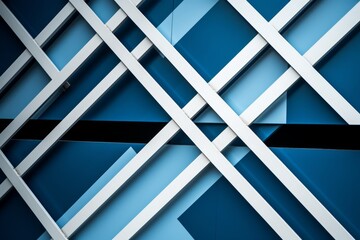 Illustration of a close-up view of a blue and white wall created using generative AI