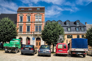 Obraz premium adorf, deutschland - marktplatz