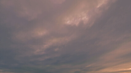Naklejka na ściany i meble nice sunrise gold clouds on the sky bg - photo of nature
