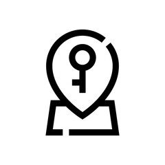 key line design style icon for web and graphic design