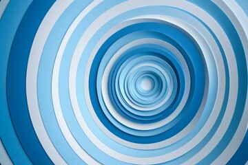 Illustration of an abstract blue and white background with a circular design, created using generative AI