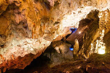 Vrelo cave in Matka canyon in North Macedonia