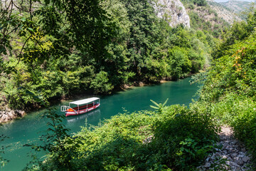 View of Matka canyon in North Macedonia