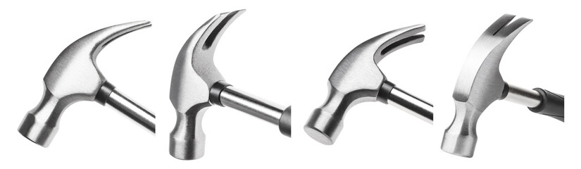 Collection of hammers, cut out