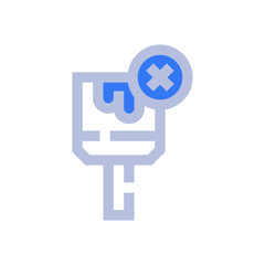 Fototapeta premium no paint wall two tone style icon vector illustrations