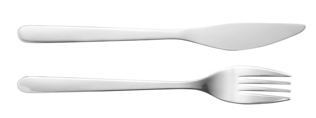 Knife and fork, cut out
