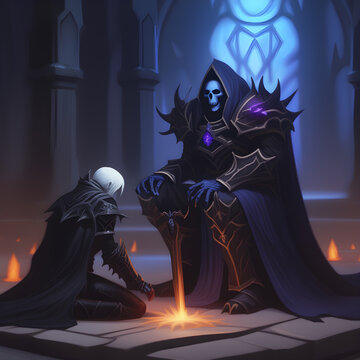 A death knight and his disciple