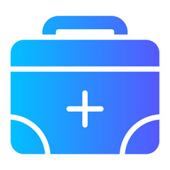 first aid kit gradient icon