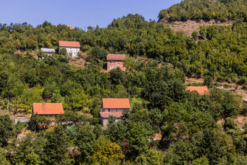 Fototapeta na wymiar Village in southern part of Kosovo