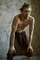 Obraz premium healthy adult man