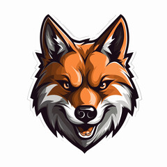Esport vector logo dog, dog icon, dog head, vector, sticker, dingo, fox