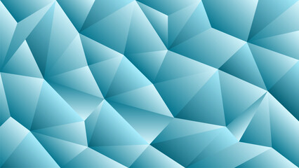 Blue Geometric Shape Pattern. Abstract Polygon Background. Technology Banner Wallpaper. Vector Illustration