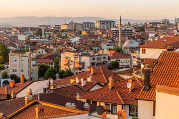Syline view of in Prizren, Kosovo