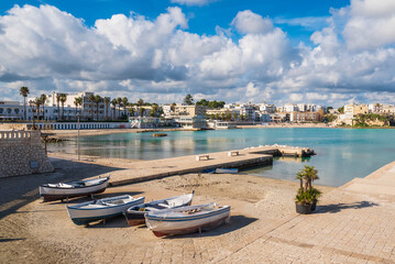 Pier beach at Oranto, also known as Spiaggetta del Molo