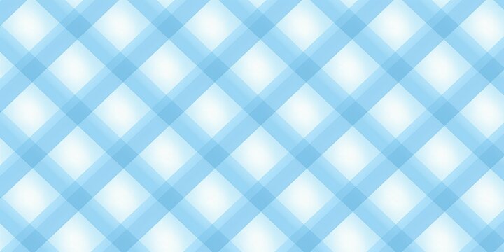 Pastel cobalt blue and white seamless diagonal textile cloth plaid pattern Contemporary light turquoise linen textured diamond background. Baby boy trendy striped checks textile or nursery wallpaper