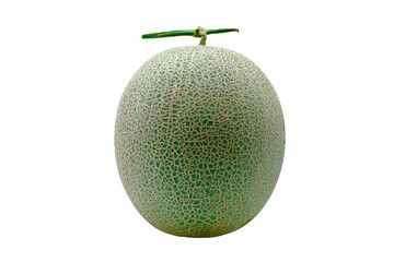 Japanese melon isolated on white background with a clipping path