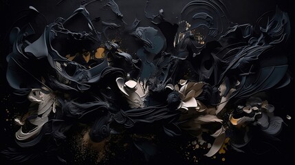 "Midnight Silhouettes" - Unleashing Unique Textures created with Generative AI technology