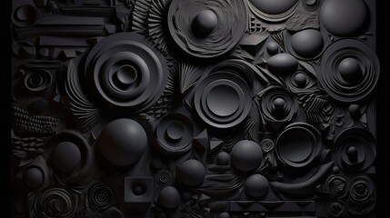 "Midnight Silhouettes" - Unleashing Unique Textures created with Generative AI technology