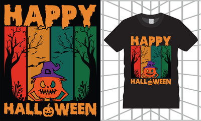 Halloween T-Shirt Design vector Graphic template.Halloween t-shirt illustration. Horns head devil t shirt design.Beautiful and eye catching vector. Halloween party costume with print-ready File.