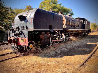 Fototapeta na wymiar Old steam engine