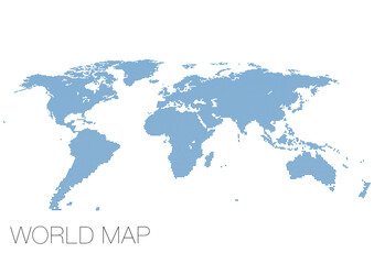 Fototapeta na wymiar ドットの世界地図 アフリカ中心 影付き_02
