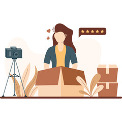 Online shopping concept set. E-commerce, customer on the sale. App on mobile phone and computer. Isolated vector illustration in flat style