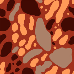 Simple animal fur wallpaper. Abstract spot leopard skin seamless pattern. Wild african cats cheetah skin background.